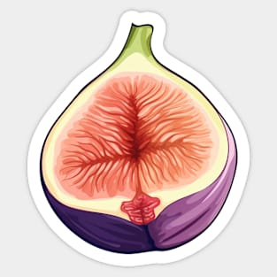 Fig Fruit Art Sticker